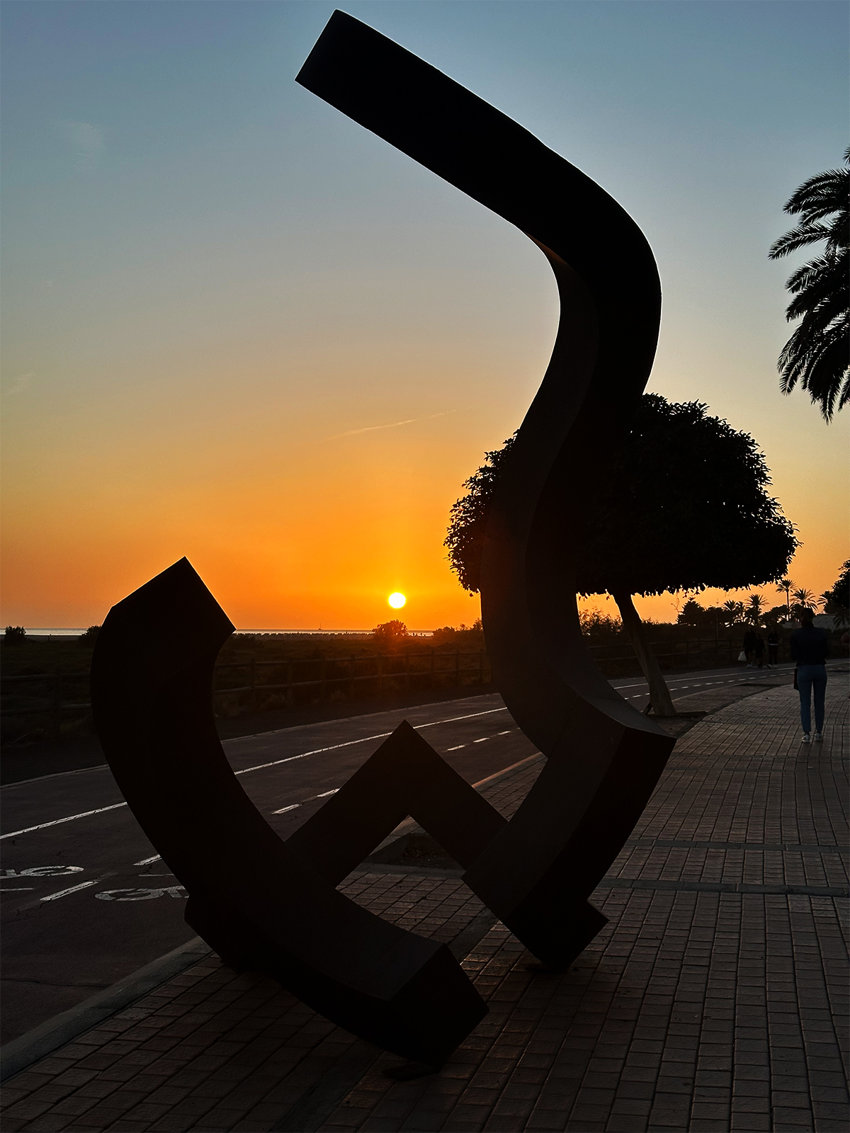 Coucher de soleil sur la plage